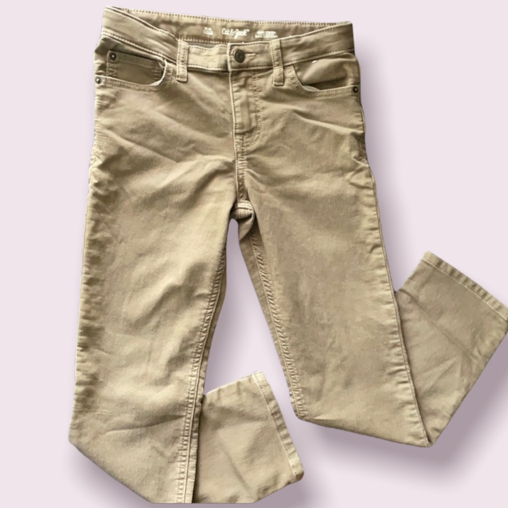 NWOT size 12 slim super stretch dark khaki pants - Picture 1 of 10